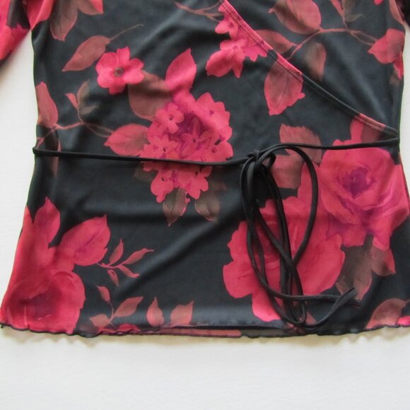 IMI Women’s Girls Pink Black Floral Motif Top and Skirt 2 Pc Set size L - Picture 8 of 12